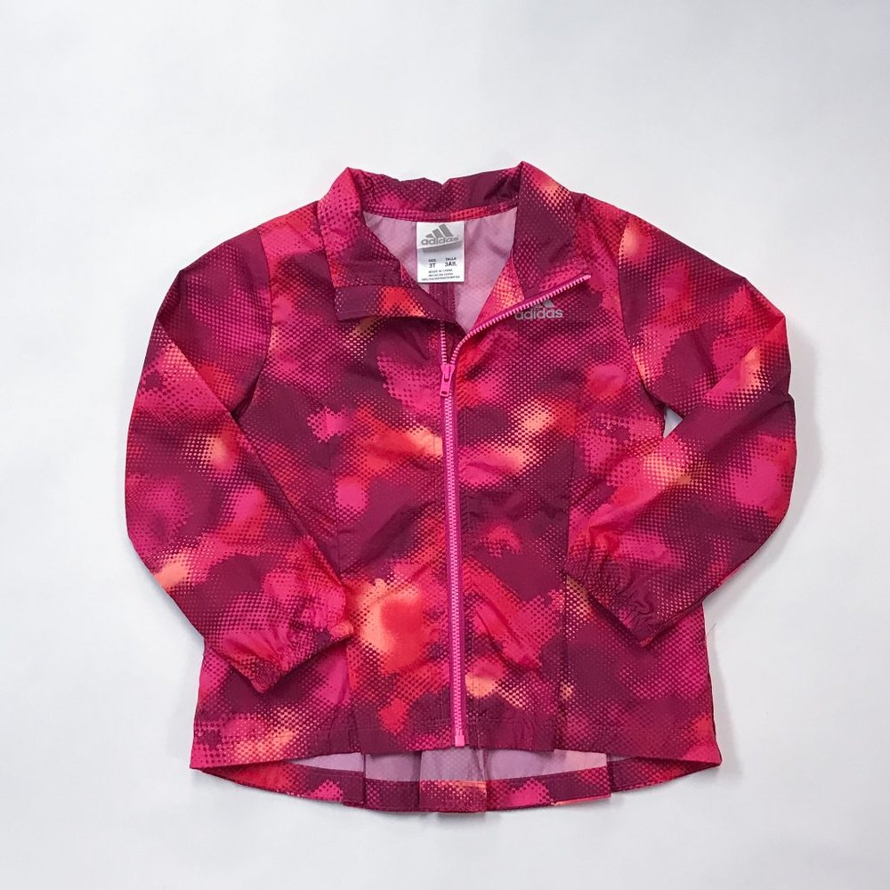 Pink and Orange Adidas Jacket Size 3T